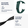kwmobile Watch Strap for Xiaomi Mi Band 10 / Mi Band 9 / 8 Strap Fitness Tracker Band Set Replacement Strap Smartwatch