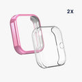 kwmobile Silicone Case for Huami Amazfit Bip 3 / Bip 3 Pro Protective Cover Full Body Display Cover Set