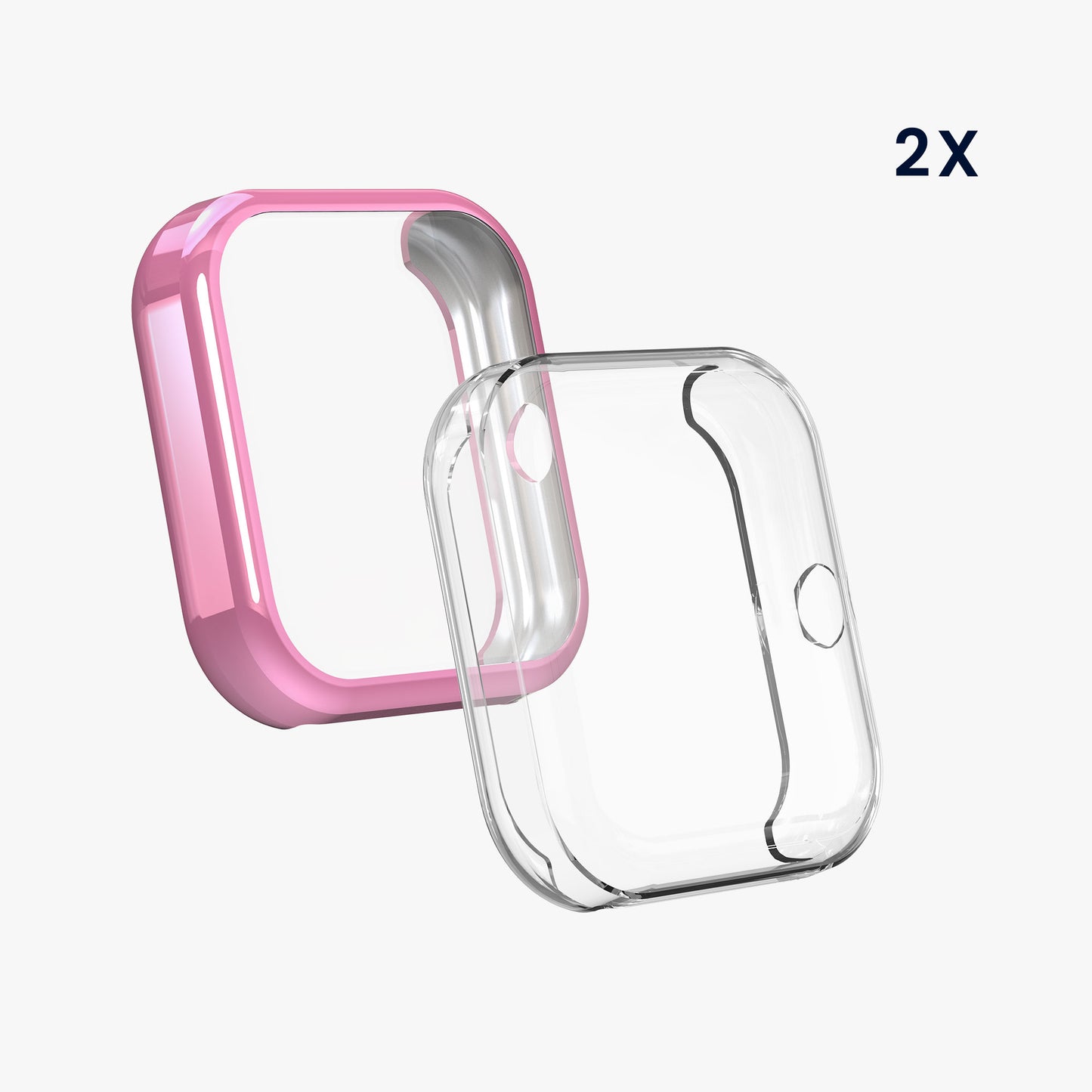 kwmobile Silicone Case for Huami Amazfit Bip 3 / Bip 3 Pro Protective Cover Full Body Display Cover Set