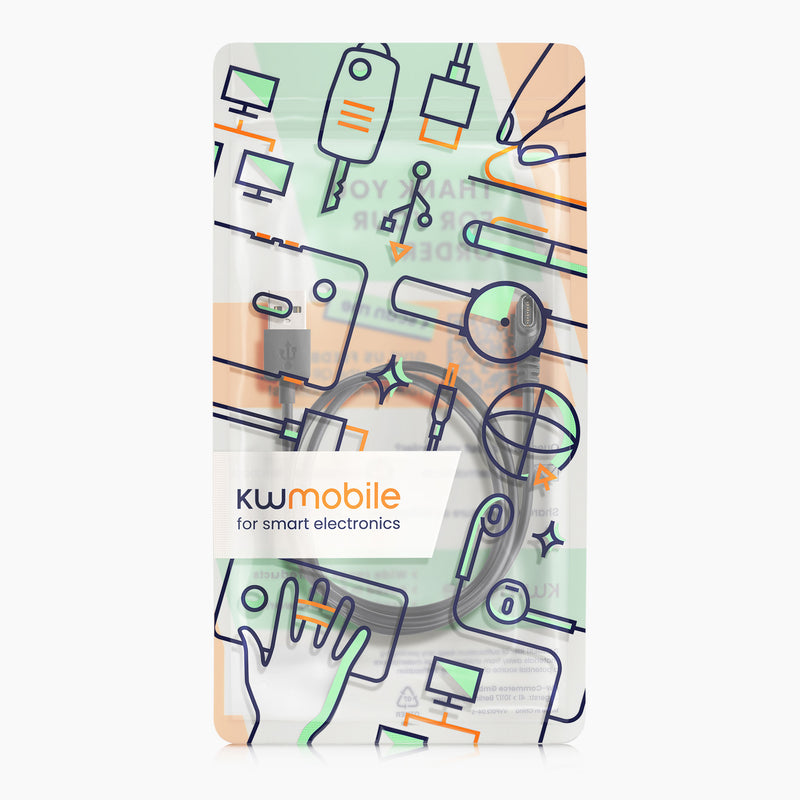 kwmobile USB C Charging Cable compatible with Huami Amazfit Falcon Cable Charger Smart Watch Type C Replacement Cable Fitness Tracker Charging Cable