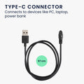 kwmobile USB C Charging Cable compatible with Huami Amazfit Falcon Cable Charger Smart Watch Type C Replacement Cable Fitness Tracker Charging Cable