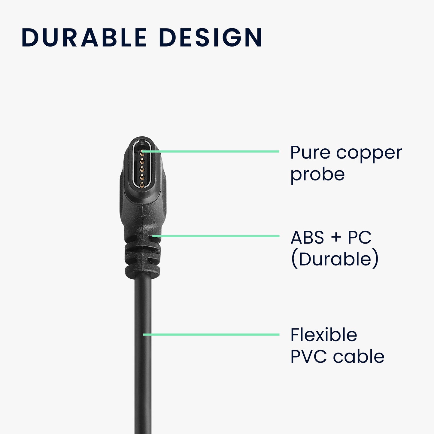 kwmobile USB C Charging Cable compatible with Huami Amazfit Falcon Cable Charger Smart Watch Type C Replacement Cable Fitness Tracker Charging Cable