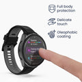 kwmobile Glass Case for Garmin Forerunner 965 Protective Cover Full Body Fitness Tracker Case Set