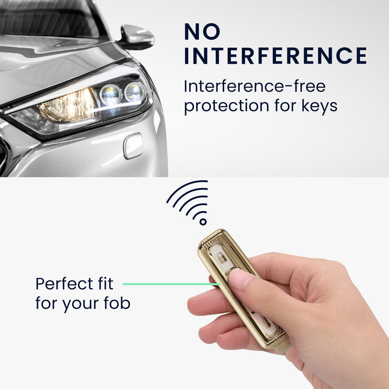kwmobile Car Key Cover Compatible with Volvo 4-Button Car Key Keyless Go
