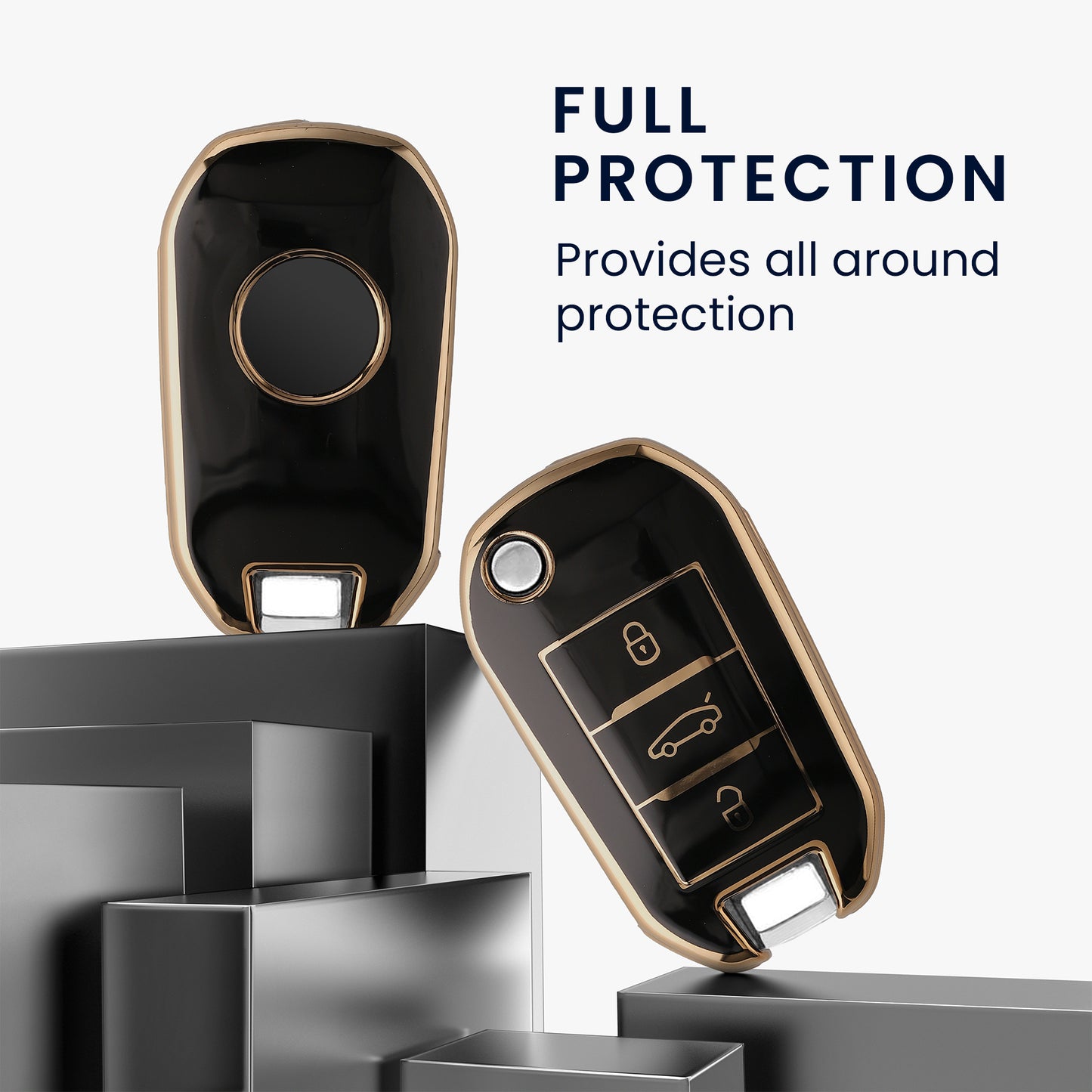 Silicone Cover compatible with Peugeot Citroen Car Key