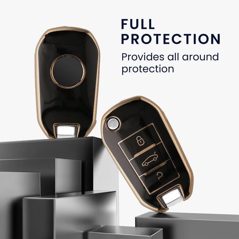 Silicone Cover compatible with Peugeot Citroen Car Key