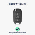 Silicone Cover compatible with Peugeot Citroen Car Key