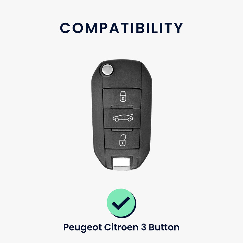 Silicone Cover compatible with Peugeot Citroen Car Key
