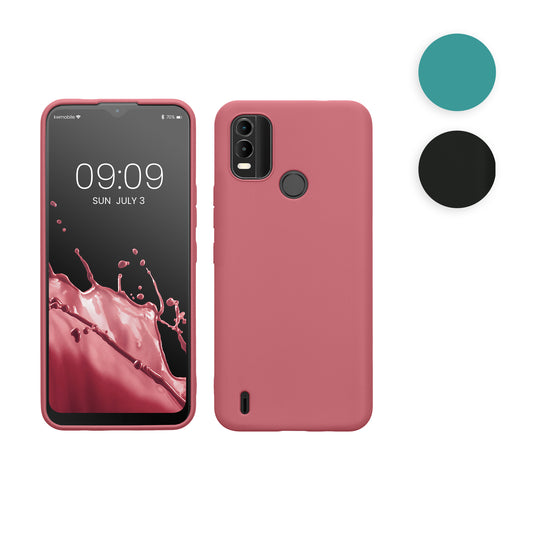 kwmobile Hülle kompatibel mit Nokia C21 Plus Hülle - weiches TPU Silikon Case - Cover geeignet für kabelloses Laden - Petrol matt Petrol matt  