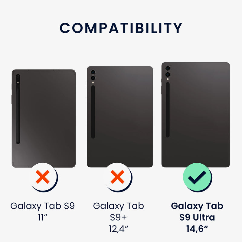 2x Screen Protector Compatible with Samsung Galaxy Tab S9 Ultra