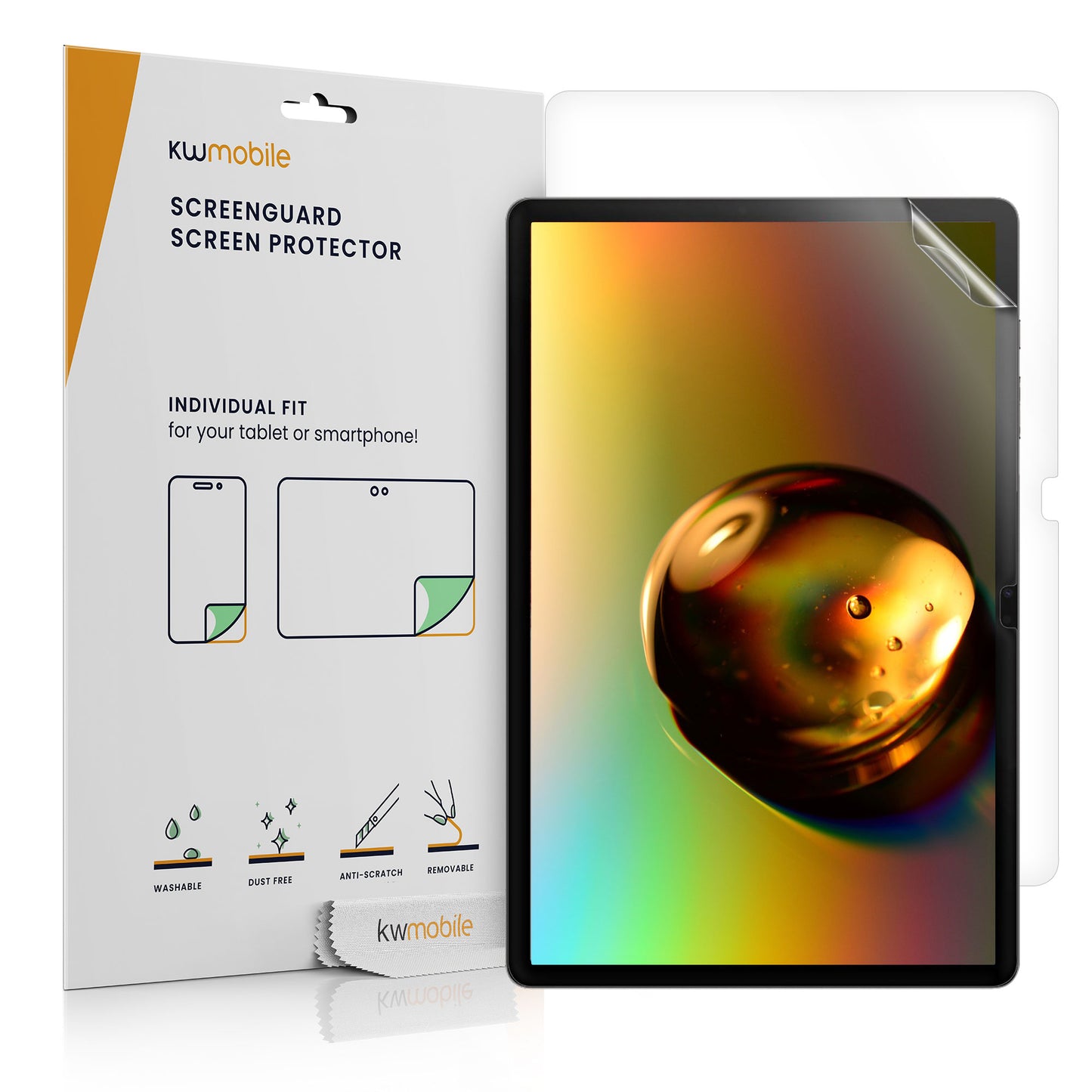 2x Film compatible with Samsung Galaxy Tab S9+ / S9 FE+ / S10+