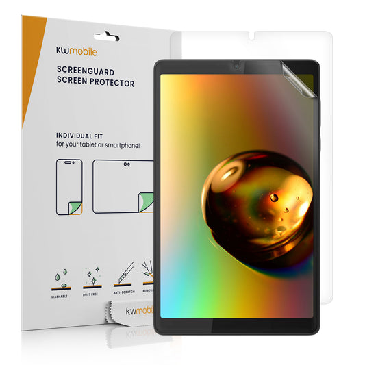 kwmobile 2x Tablet Schutzfolie kompatibel mit Lenovo Tab M8 (Gen 4) Folie - Full Screen Protector - Tablet Displayfolie entspiegelt Transparent  