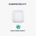 kwmobile Case compatible with Xiaomi Redmi Buds 3 Headphones