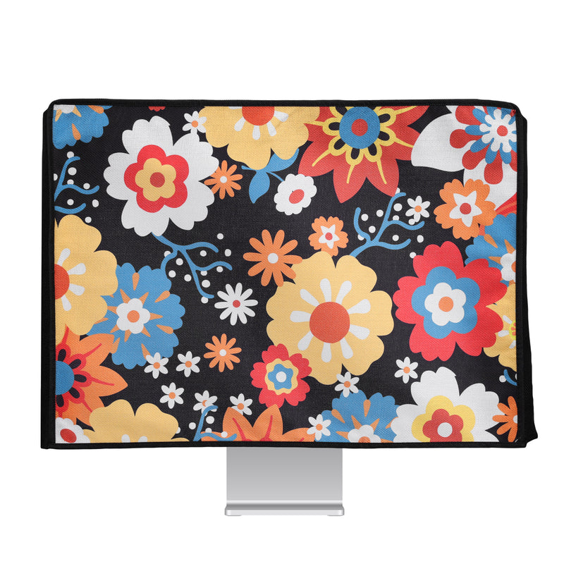 kwmobile Cover compatible with 20-22" Monitor Dust Cover Protective Cover for PC Monitor Computer Screen Cover Dust Hood Hood