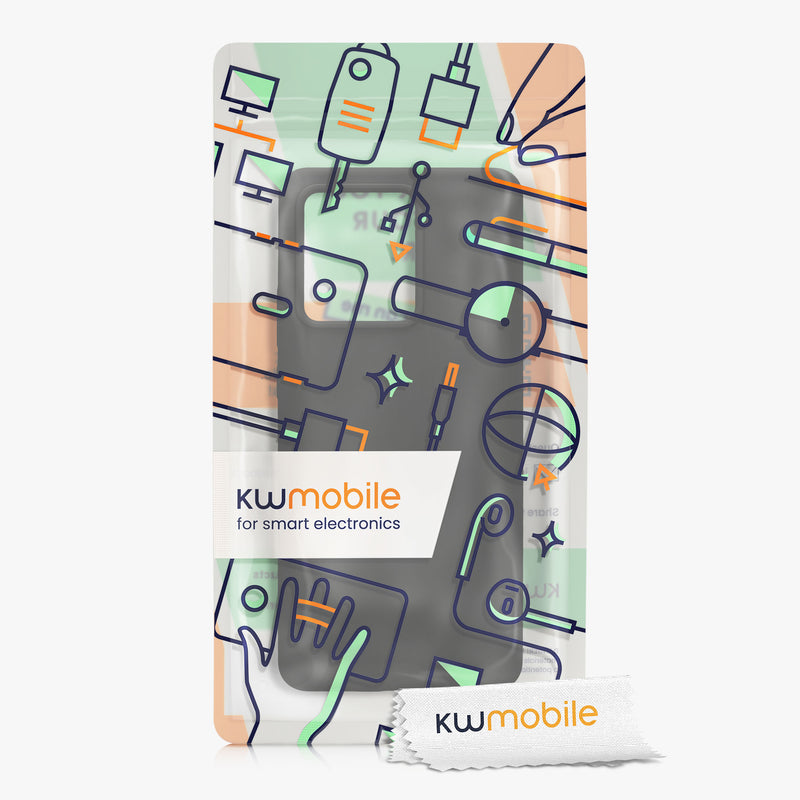 kwmobile Phone Case for Motorola Edge 40 - Silicone Case - Wireless Charging - Protective Cover