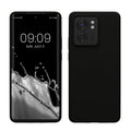 kwmobile Hülle kompatibel mit Motorola Edge 40 Hülle - Silikon Handy Case - Handyhülle weiche Oberfläche - kabelloses Laden - Schwarz Schwarz  
