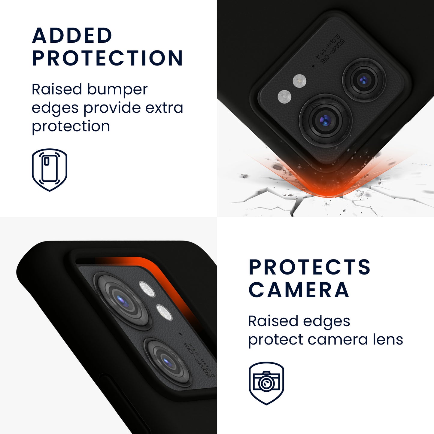 kwmobile Phone Case for Motorola Edge 40 - Silicone Case - Wireless Charging - Protective Cover