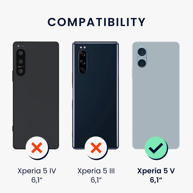 kwmobile Phone Case for Sony Xperia 5 V Cover Protective Case