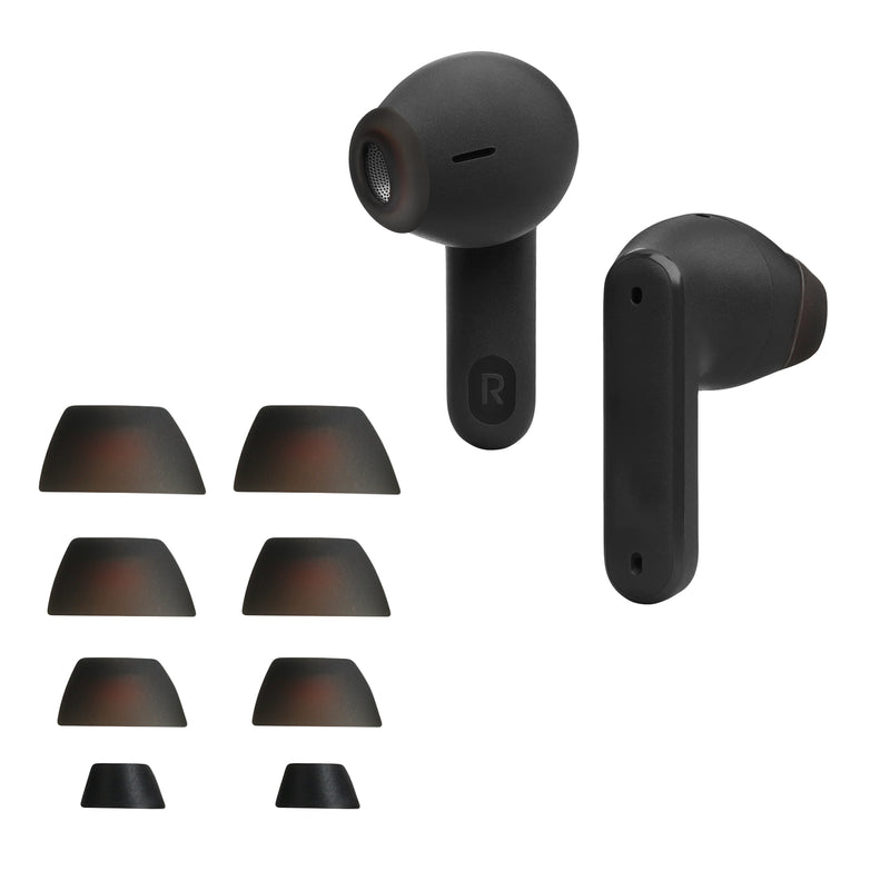 kwmobile Replacement Ear Tips compatible with JBL Tune Flex - 4 Sizes - In-Ear Headphones - Earpads
