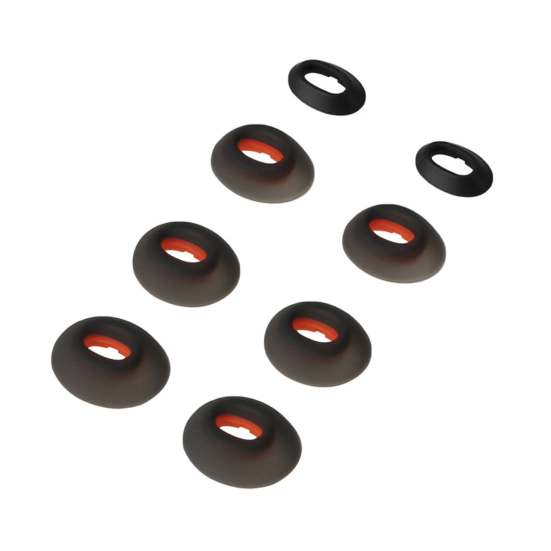 kwmobile Replacement Ear Tips compatible with JBL Tune Flex - 4 Sizes - In-Ear Headphones - Earpads