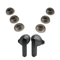 kwmobile 6x Ersatzpolster kompatibel mit JBL Live Pro 2 TWS - Silikon Ersatz Ohrpolster In-Ear Kopfhörer - Headphones Polster Schwarz  