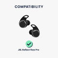 kwmobile Replacement In-Ear Earphones compatible with JBL Reflect flow Pro - 3 Sizes - Earpads Earplugs In-Ear Headphones