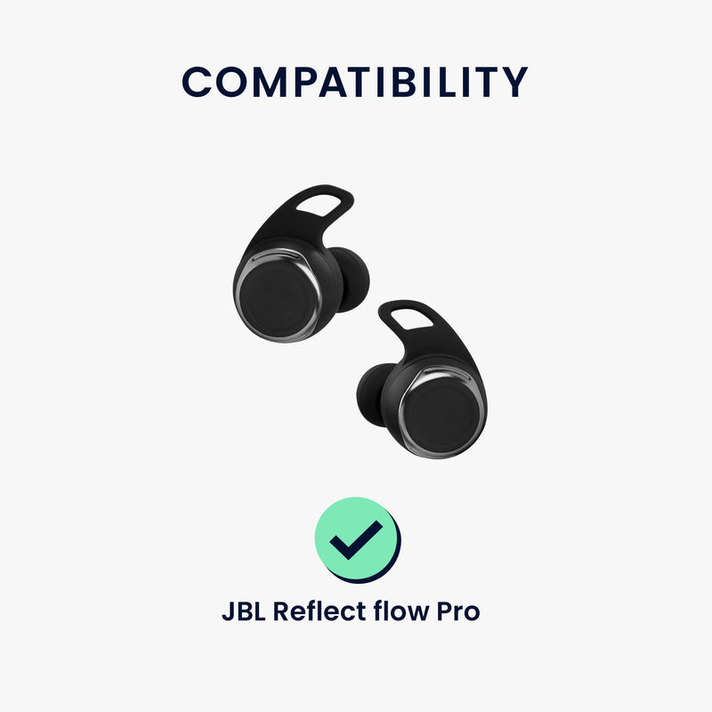 kwmobile Replacement In-Ear Earphones compatible with JBL Reflect flow Pro - 3 Sizes - Earpads Earplugs In-Ear Headphones