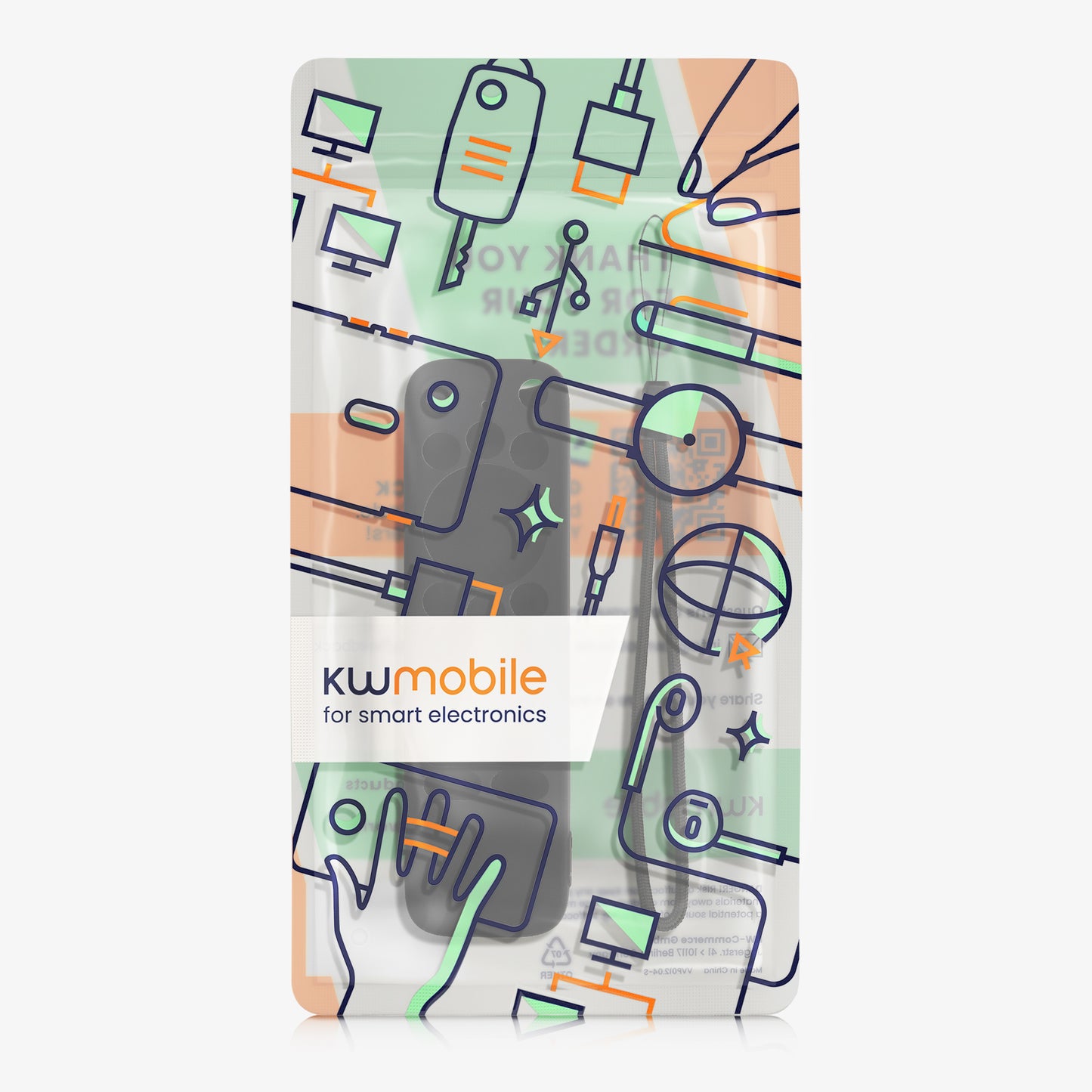 kwmobile Remote Control Case compatible with MECOOL KD3 Android TV Stick Case for TV Accessories