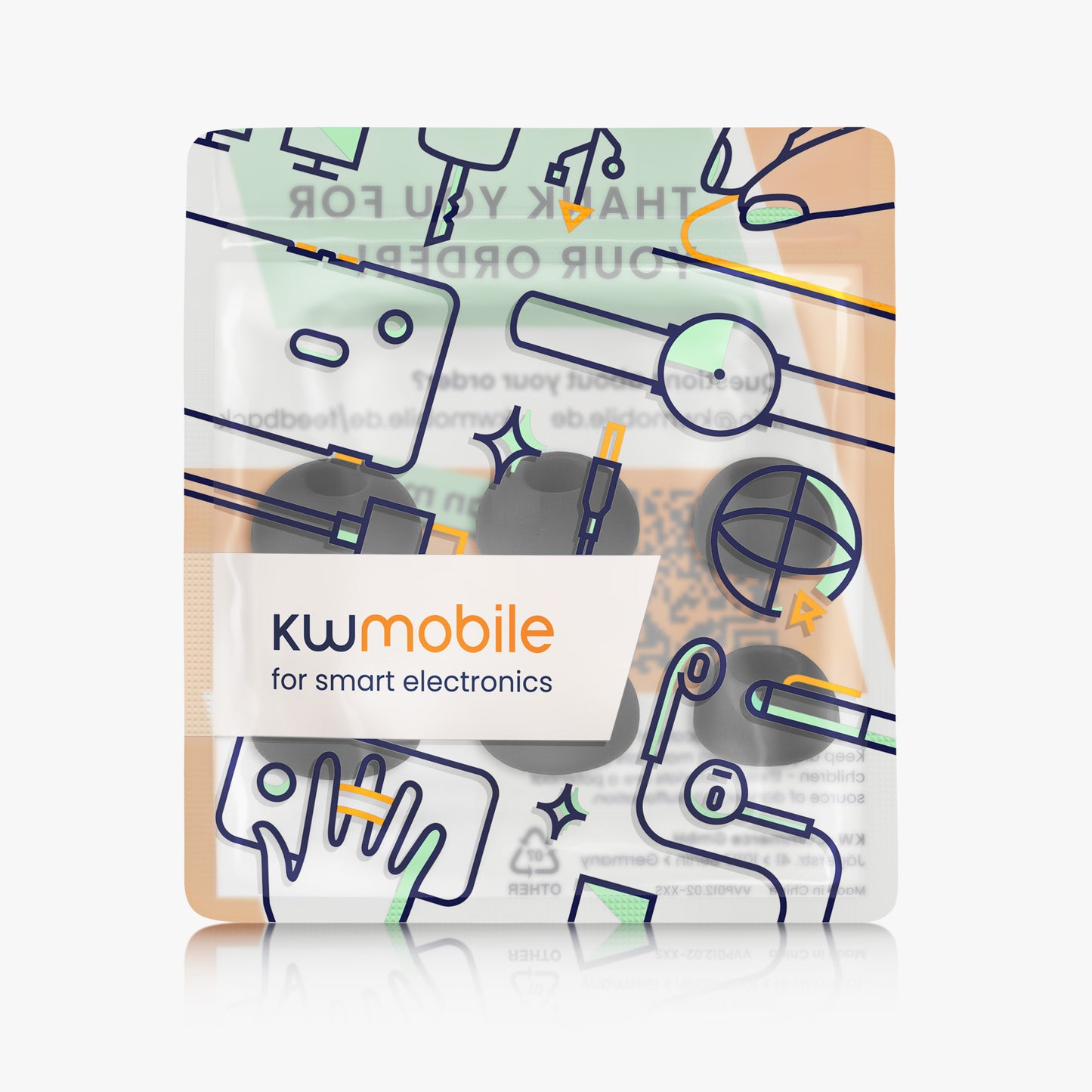 kwmobile Earpads compatible with Nothing ear (2)