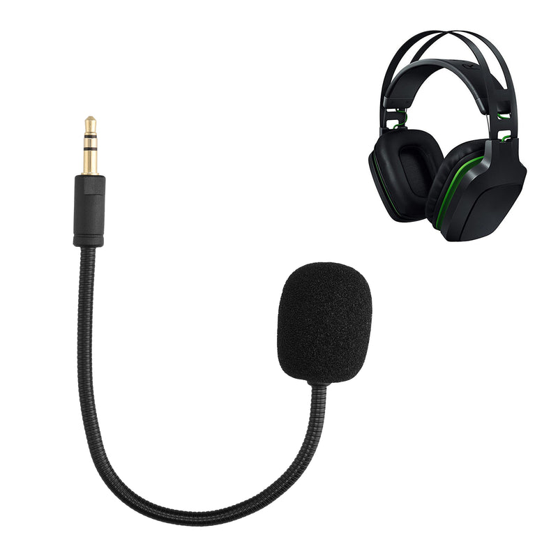kwmobile Replacement Headphone Microphone compatible with Razer Electra V2 / Electra V1 Headset Gaming Headphones Microphone with 3.5 mm Jack Plug