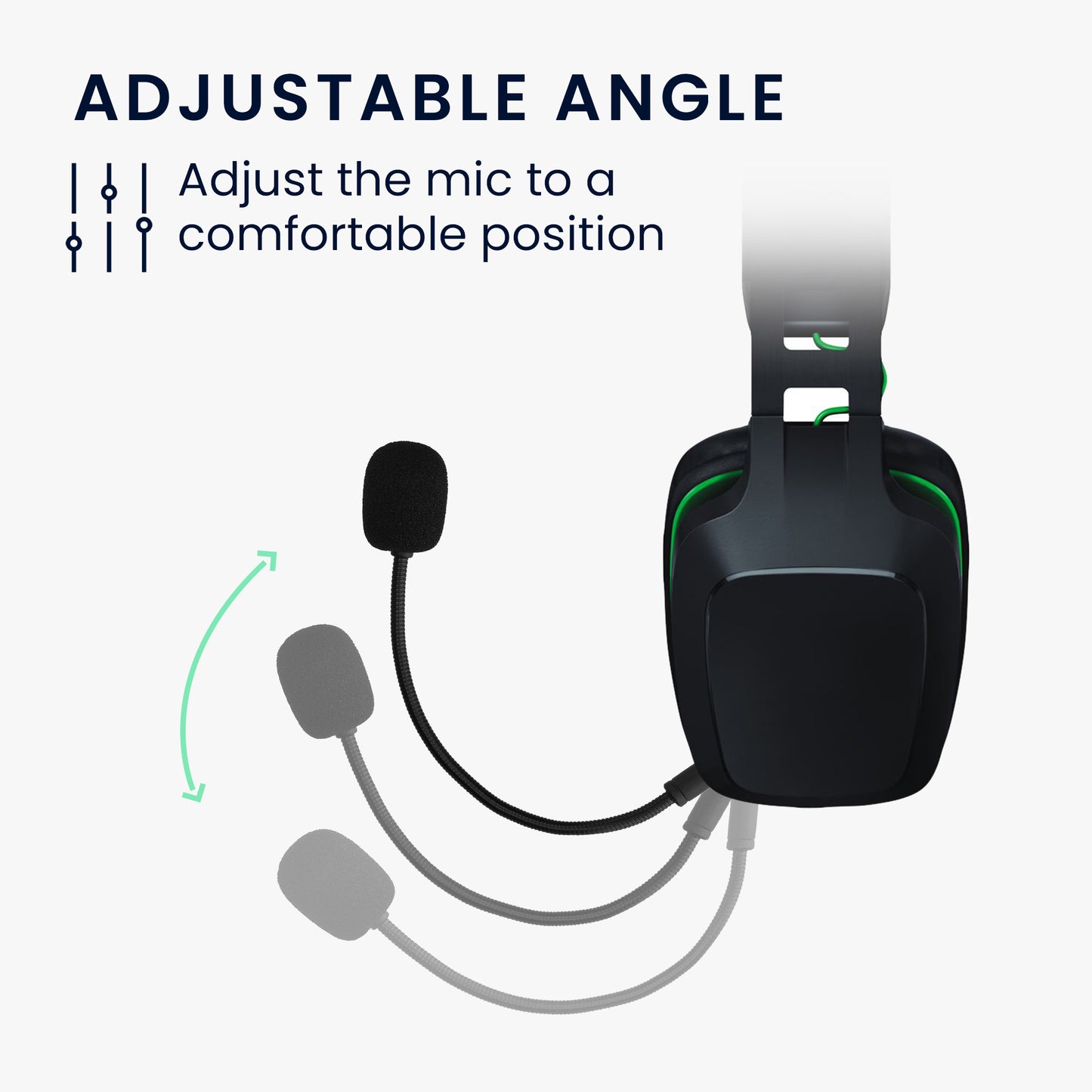 kwmobile Replacement Headphone Microphone compatible with Razer Electra V2 / Electra V1 Headset Gaming Headphones Microphone with 3.5 mm Jack Plug