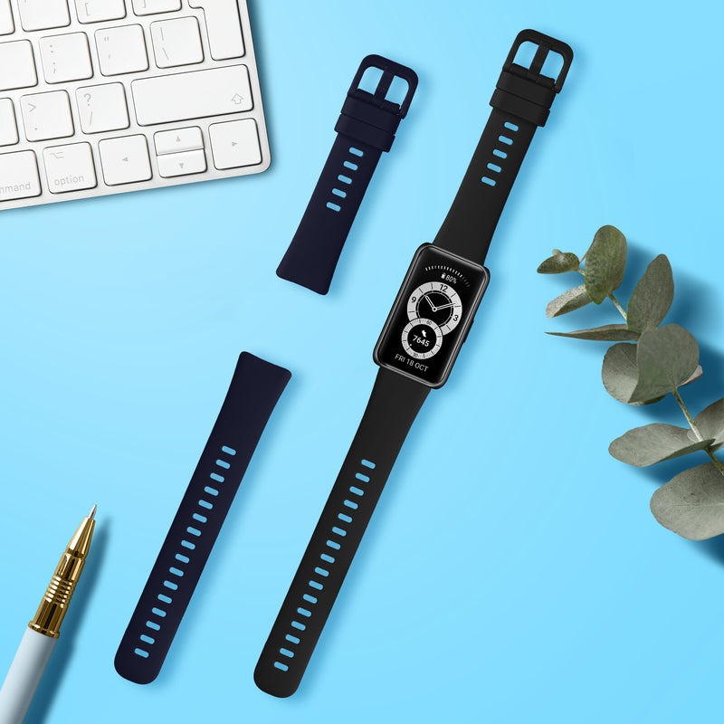 kwmobile Watch Strap for Huawei Band 10 / 9 / 8 Wristband Fitness Tracker Band Set Replacement Strap Smartwatch