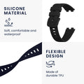kwmobile Watch Strap for Huawei Band 10 / 9 / 8 Wristband Fitness Tracker Band Set Replacement Strap Smartwatch