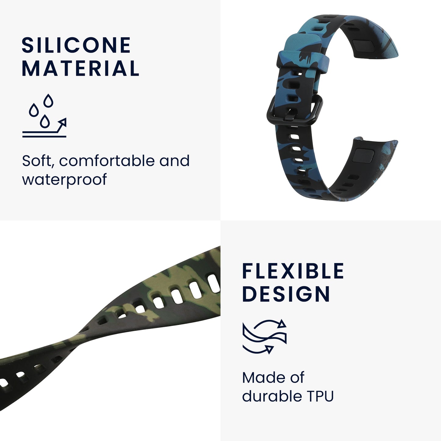 2x Strap compatible with Huawei Band 4