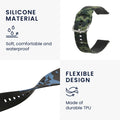 kwmobile Strap compatible with Garmin Venu Sq 2 Music / Sq 2 - 2x Fitness Tracker Silicone Sports Strap
