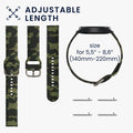 kwmobile Strap compatible with Garmin Venu Sq 2 Music / Sq 2 - 2x Fitness Tracker Silicone Sports Strap
