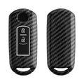 kwmobile Autoschlüssel Hülle kompatibel mit Mazda 2-Tasten Keyless Go Autoschlüssel - Hardcover Schutzhülle Schlüsselhülle Cover in Schwarz Schwarz  [dsg01]