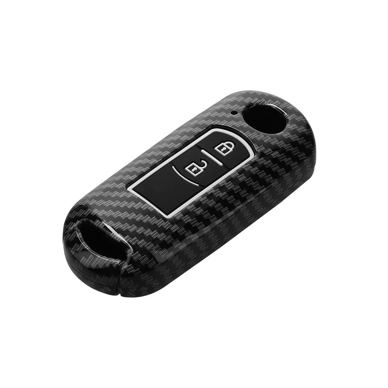 kwmobile Car Key Shell compatible with Mazda 2-Button Keyless Go Car Key Hard Case Protective Cover Key Fob Cover