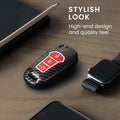 kwmobile Car Key Case compatible with Ford 3-Button MyKey Car Key (Key Free) Hard Cover Protective Case Key Shell Cover