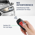 kwmobile Car Key Case compatible with Ford 3-Button MyKey Car Key (Key Free) Hard Cover Protective Case Key Shell Cover