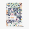 kwmobile Case for Kobo Libra 2 - eReader Flip Cover with Auto Sleep Function - Bookshelf with Plants