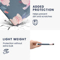 kwmobile Case for Kobo Libra 2 - eReader Flip Cover with Auto Sleep Function - Bookshelf with Plants