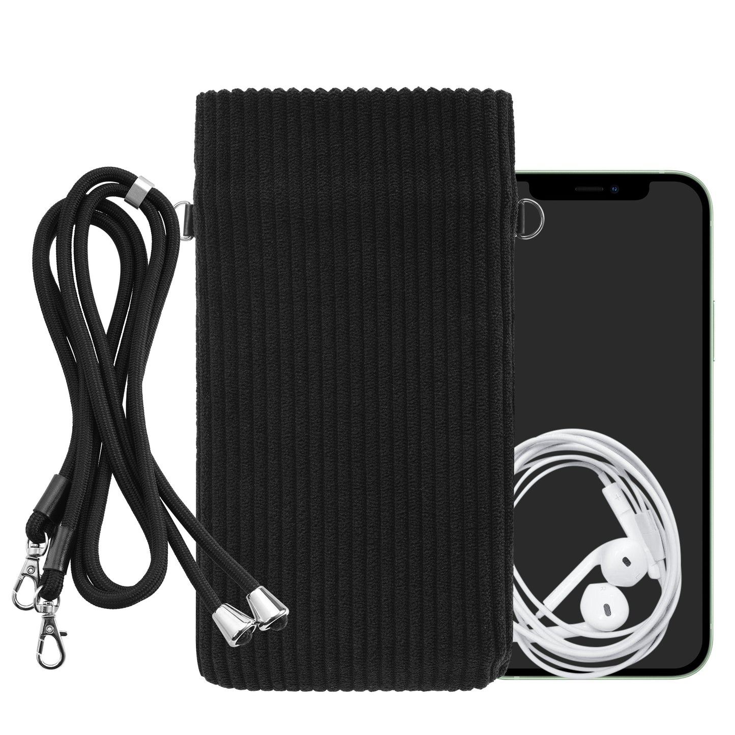 kwmobile Phone Case for Smartphones - 7" Phone Pouch - Phone Bag with Strap 17.7 x 9 cm Inner Dimensions