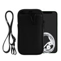kwmobile Mobile Phone Crossbody Bag for Case with Strap Cover with Zipper Necklace Case