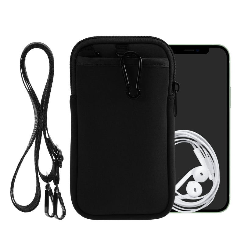 kwmobile Mobile Phone Crossbody Bag for Case with Strap Cover with Zipper Necklace Case