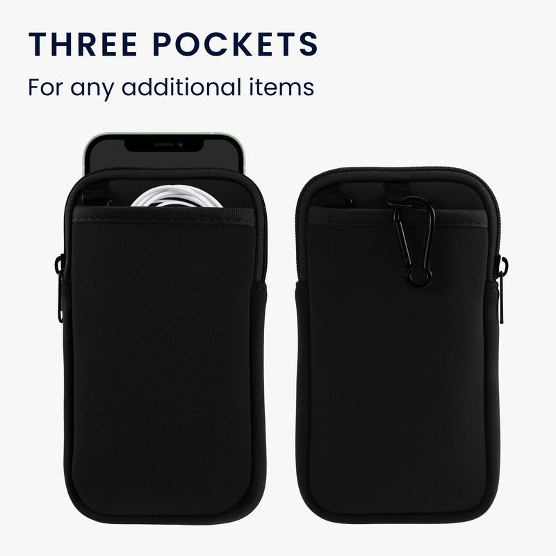 kwmobile Mobile Phone Crossbody Bag for Case with Strap Cover with Zipper Necklace Case