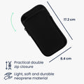 kwmobile Mobile Phone Crossbody Bag for Case with Strap Cover with Zipper Necklace Case