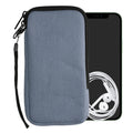 kwmobile Mobile Phone Case Compatible with Smartphones Pouch with Microfiber Inlay Phone Sleeve with 17.2 x 8.4 cm Inner Dimensions