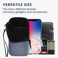 kwmobile Mobile Phone Case Compatible with Smartphones Pouch with Microfiber Inlay Phone Sleeve with 17.2 x 8.4 cm Inner Dimensions