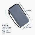kwmobile Mobile Phone Case Compatible with Smartphones Pouch with Microfiber Inlay Phone Sleeve with 17.2 x 8.4 cm Inner Dimensions